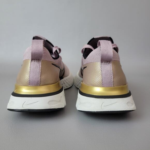 Nike Womens React Infinity Run Flyknit Plum Fog Pink Running Shoes Sneakers 6.5 - Picture 7 of 11